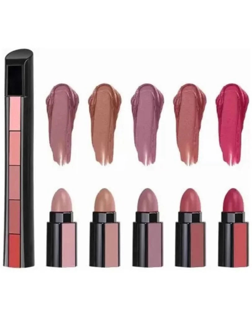 🎁 10 Shade's @ ₹999 ✨💎 LuxGlow FAB5 Lipstick Buy 1 Get 1 Free 🎉 ⏳ Limited Time Offer! ⏰