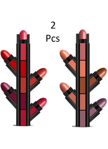 🎁 10 Shade's @ ₹999 ✨💎 LuxGlow FAB5 Lipstick Buy 1 Get 1 Free 🎉 ⏳ Limited Time Offer! ⏰